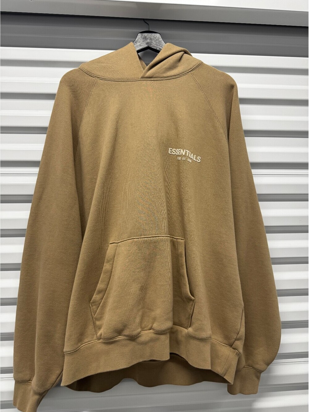 Fear of God Essentials Dark Oat Pullover Hoodie Mens Size L
